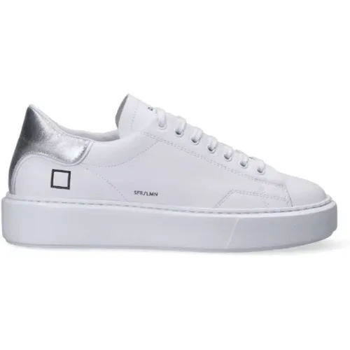 Sneakers with Silver Patch , female, Sizes: 4 UK, 3 UK - D.a.t.e. - Modalova