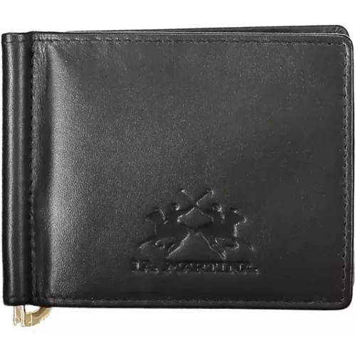 Wallets & Cardholders, male, , Size: ONE SIZE Elegant Leather Wallet with Money Clip - LA MARTINA - Modalova