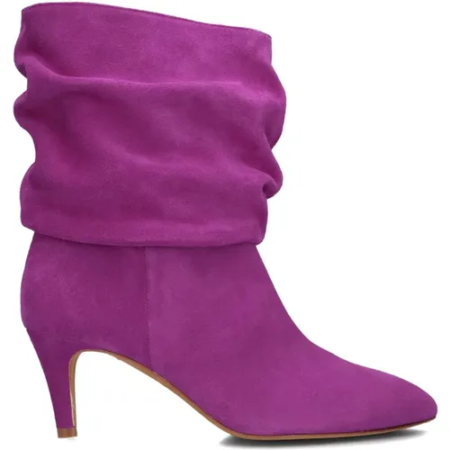 Fuchsia Wildleder Stiefeletten , Damen, Größe: 41 EU - Toral - Modalova