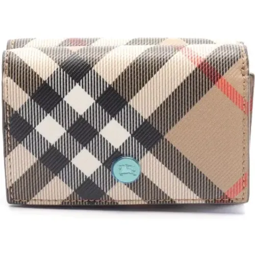 Pre-owned Wallets, female, , Size: ONE SIZE Pre-owned Canvas wallets - Burberry Vintage - Modalova