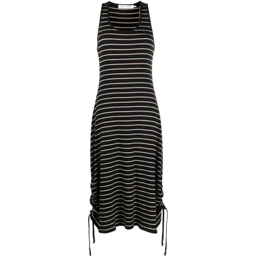Stripe rib sleeveless dress , female, Sizes: M, S, XS - Proenza Schouler - Modalova