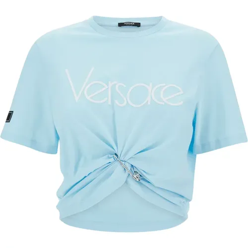 Modische T-Shirts und Polos , Damen, Größe: XS - Versace - Modalova