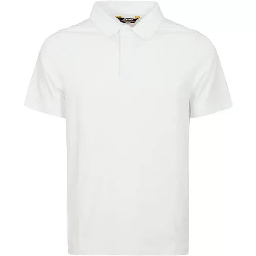 Klassisches Weißes Polo Shirt , Herren, Größe: S - K-way - Modalova