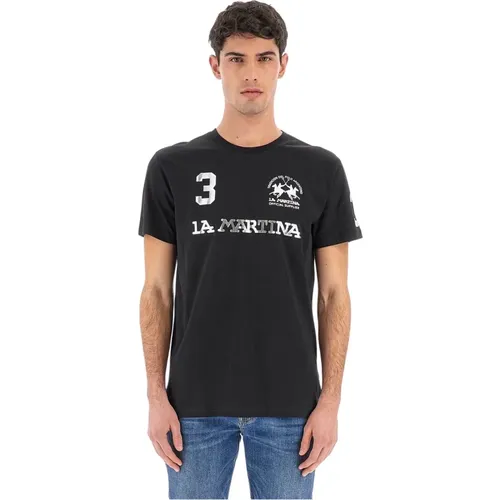 Logo-Print Regular Fit T-Shirt - LA MARTINA - Modalova