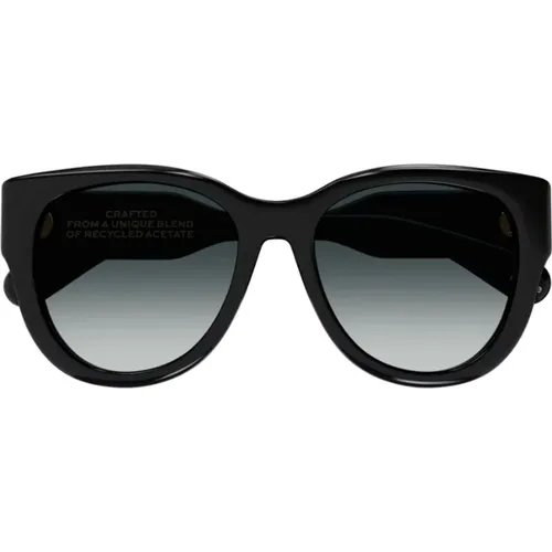 Oversized Cat-Eye Acetat Sonnenbrille , unisex, Größe: ONE Size - Chloé - Modalova
