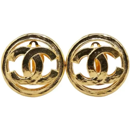 Pre-owned Jewellery, female, , Size: ONE SIZE Pre-owned Metal earrings - Chanel Vintage - Modalova