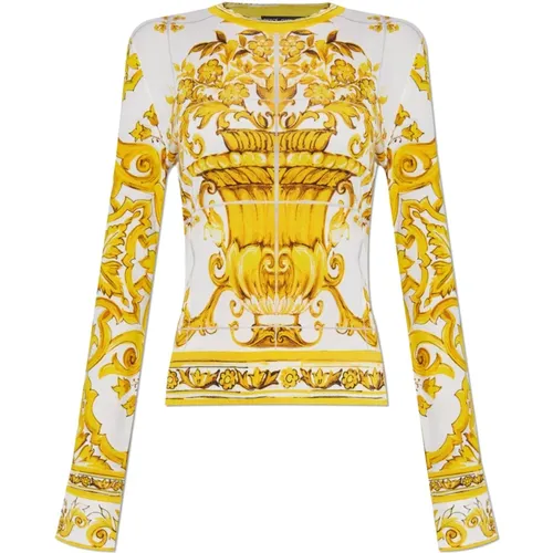 Pullover mit 'Majolica'-Druck - Dolce & Gabbana - Modalova