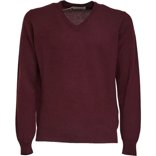 V-neck Knitwear, male, , Size: XL V-neck Sweater - Filippo De Laurentiis - Modalova