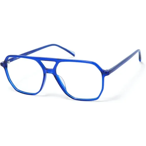 Blaue Optische Brille für den Alltag , Damen, Größe: 56 MM - Gigi Studios - Modalova
