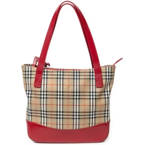 Pre-owned Tote Bags, female, , Size: ONE SIZE Pre-owned Canvas totes - Burberry Vintage - Modalova