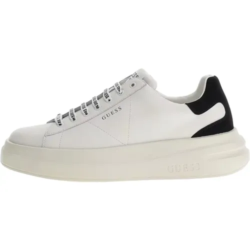 Weiße Sneakers mit Logo-Details , Herren, Größe: 43 EU - Guess - Modalova