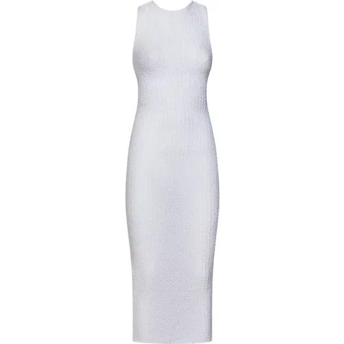 Weißes Midi-Kleid mit Überkreuzten Bändern - Antonino Valenti - Modalova