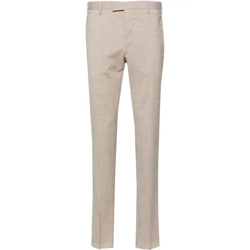 Wool Tailored Trousers Slim Fit , male, Sizes: S - PT Torino - Modalova