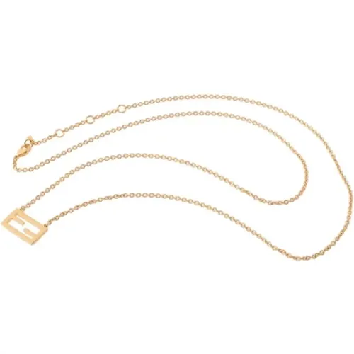 Pre-owned Jewellery, female, , Size: ONE SIZE Pre-owned Metal necklaces - Fendi Vintage - Modalova