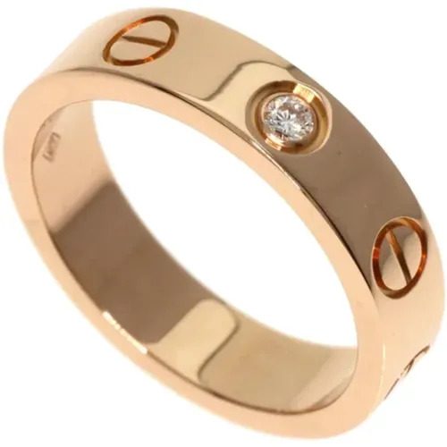 Pre-owned Jewellery, female, , Size: ONE SIZE Pre-owned Rose Gold rings - Cartier Vintage - Modalova