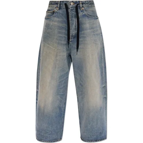 Jeans mit einem 'vintage' Effekt - Balenciaga - Modalova