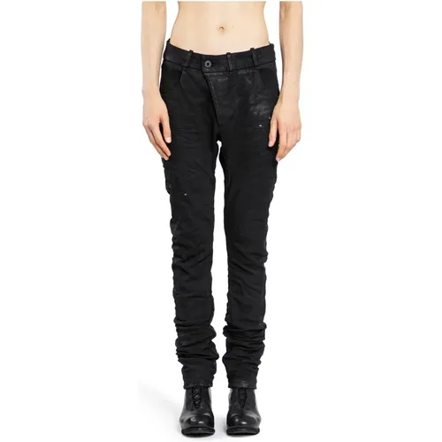 Coated Denim Skinny Fit Pants , male, Sizes: L - Boris Bidjan Saberi - Modalova