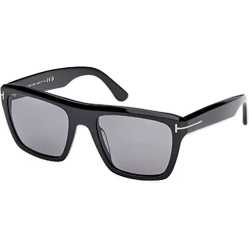 Polarisierte Graue Sonnenbrille Ft1077-N-01D , Herren, Größe: 55 MM - Tom Ford - Modalova