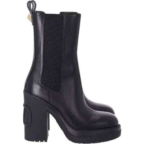 Pre-owned Leather boots , female, Sizes: 3 UK - Valentino Vintage - Modalova