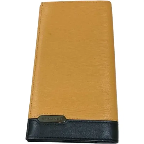 Pre-owned Wallets, male, , Size: ONE SIZE Pre-owned Leather wallets - Bvlgari Vintage - Modalova