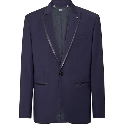 Classic Navy Blazer for Men , male, Sizes: M, XL, L, 2XL, 3XL, 4XL - Billionaire - Modalova