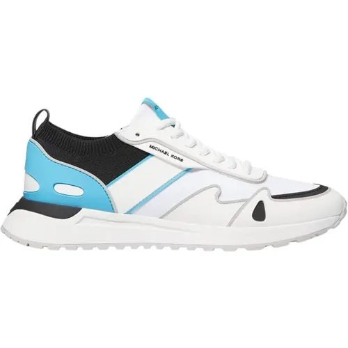 Stylish Blue and White Sneakers , male, Sizes: 11 UK, 7 UK, 8 UK, 9 UK, 10 1/2 UK - Michael Kors - Modalova