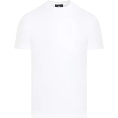 Weiße Baumwoll-T-Shirt Ss24 , Herren, Größe: XL - Dunhill - Modalova