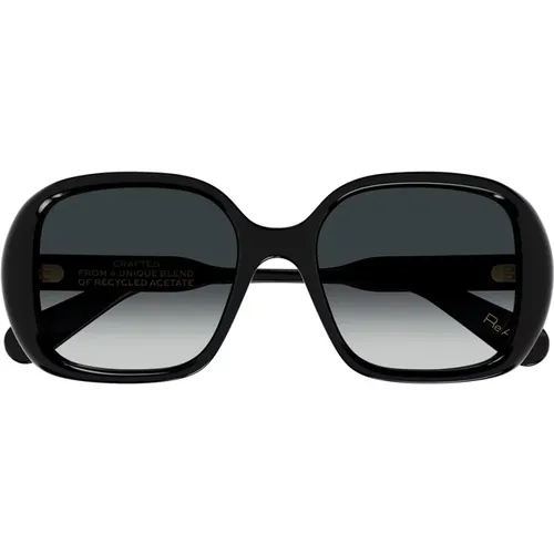 Quadratische Oversized Sonnenbrille , Damen, Größe: 55 MM - Chloé - Modalova