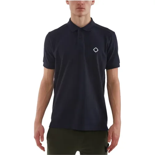 Pique Polo Ink Navy , Herren, Größe: L - MA.STRUM - Modalova