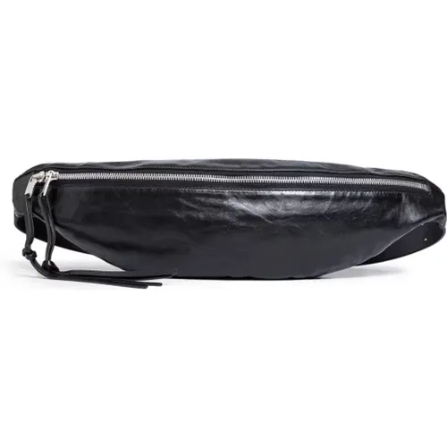 Sporty Calfskin Belt Bag with Zip , male, Sizes: ONE SIZE - Jil Sander - Modalova