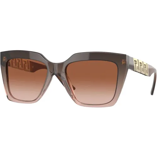 Braune Sonnenbrille,Schwarze/Graue Sonnenbrille - Versace - Modalova