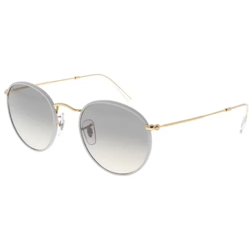 Round Full Color Sunglasses Grey Gold , unisex, Sizes: 50 MM - Ray-Ban - Modalova