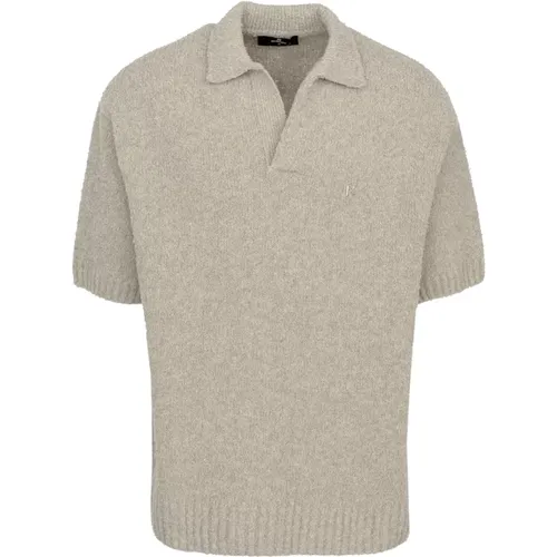 Boucle Strick-Polo-Shirt , Herren, Größe: XL - REPRESENT - Modalova