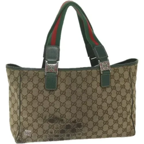 Pre-owned Tote Bags, female, , Size: ONE SIZE Pre-owned Canvas totes - Gucci Vintage - Modalova