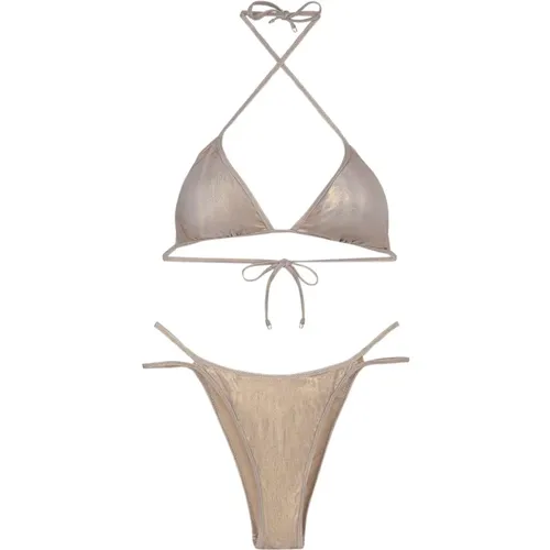 Bikini Triangolo E Slip Fisso Sundown , Damen, Größe: M - F**k - Modalova