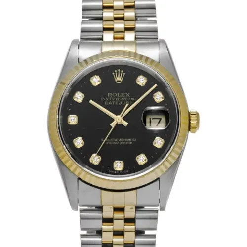 Pre-owned Yellow Gold watches , female, Sizes: ONE SIZE - Rolex Vintage - Modalova