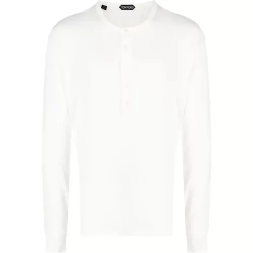 Long Sleeve T-Shirt , male, Sizes: S - Tom Ford - Modalova