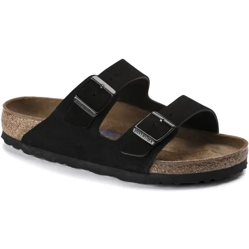 Sliders, male, , Size: 12 US Arizona Suede Sandal - Birkenstock - Modalova