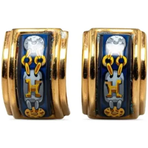 Pre-owned Jewellery, female, , Size: ONE SIZE Pre-owned Metal earrings - Hermès Vintage - Modalova