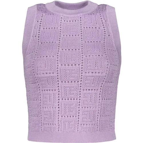 Offen gestricktes Viskose-Top , Damen, Größe: 2XS - Balmain - Modalova