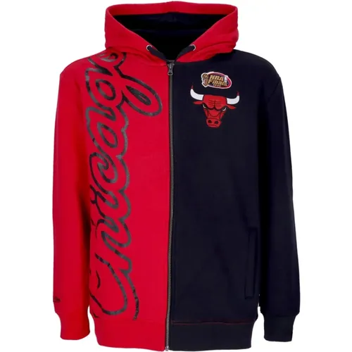 Zip-throughs, male, , Size: M Chicago Bulls NBA Zip Hoodie - Mitchell & Ness - Modalova