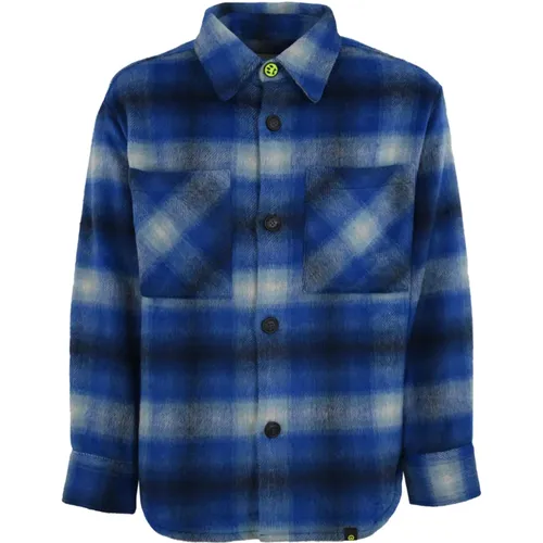 Casual Shirts, male, , Size: L Plaid Flannel Shirt Long Sleeve Classic Collar - Barrow - Modalova