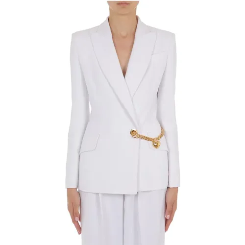 Weiße Jacken für Frauen Moschino - Moschino - Modalova