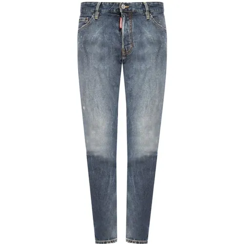 Cool Guy Dunkelblaue Ripped Jeans , Herren, Größe: M - Dsquared2 - Modalova