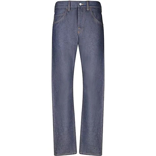 Straight Jeans, male, , Size: W31 Classic Denim Jeans for Everyday Wear - Gucci - Modalova