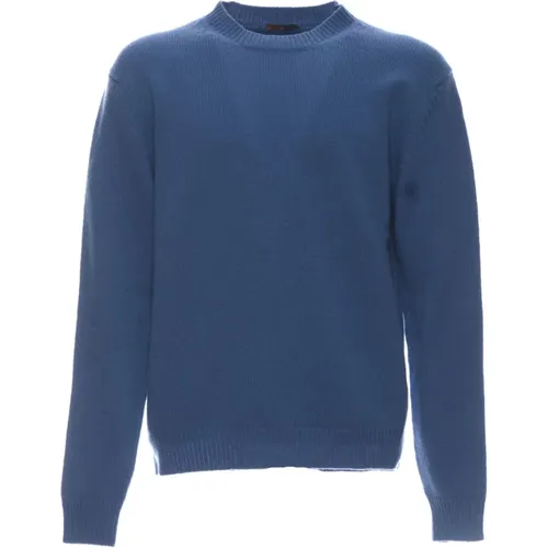 Barena Knu42740464 Blauer Pullover , Herren, Größe: M - Barena Venezia - Modalova