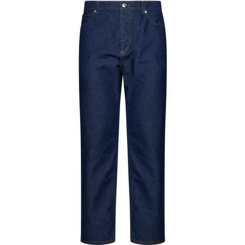 Blaue Jeans , Herren, Größe: W32 - Maison Kitsuné - Modalova