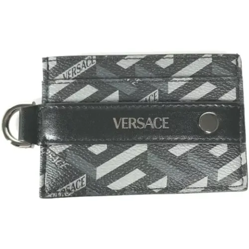 Pre-owned Leather home-office , male, Sizes: ONE SIZE - Versace Pre-owned - Modalova