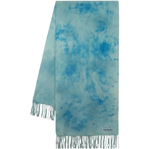 Winter Scarves, unisex, , Size: ONE SIZE Aqua Wool Scarf - Acne Studios - Modalova