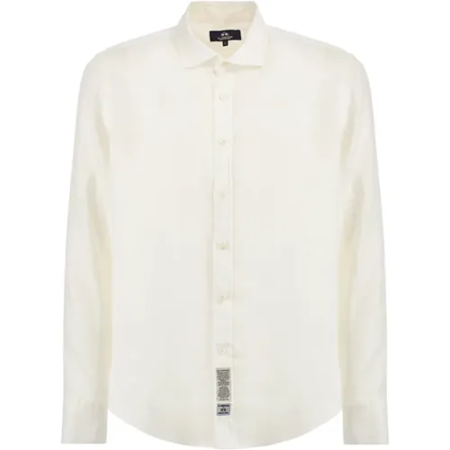 Casual Shirts, male, , Size: 2XL Linen Long Sleeve Casual Shirt - LA MARTINA - Modalova